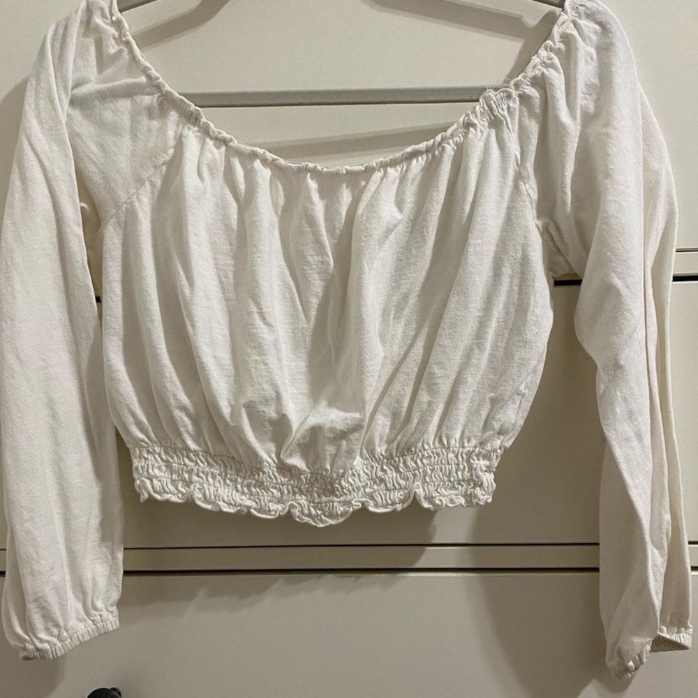 Off the shoulder crop top